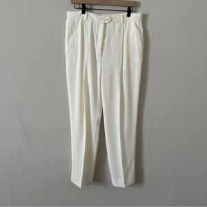 Vintage Ribbed White Trousers